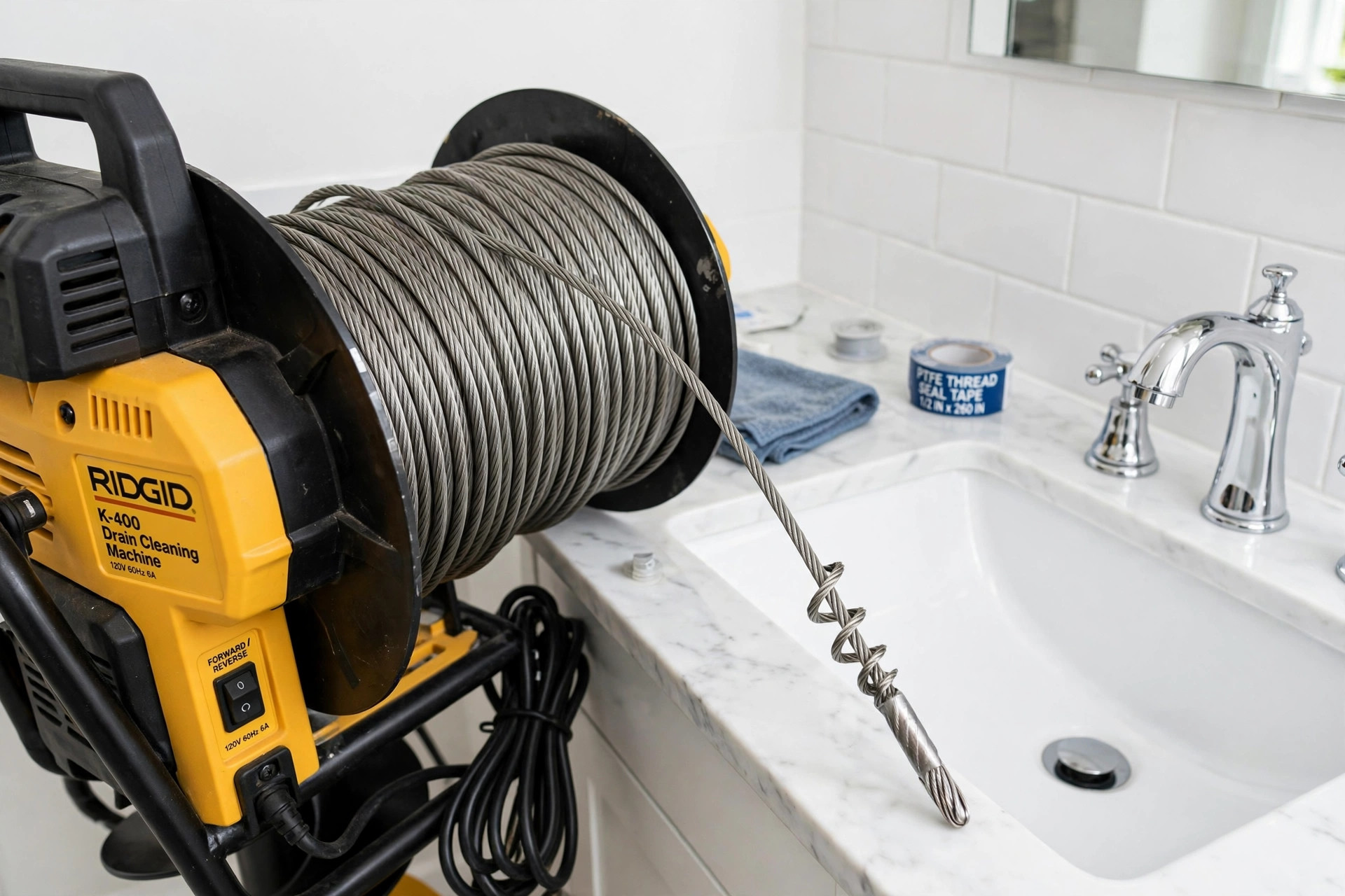 Professional drain cleaning auger machine in Arcadia CA